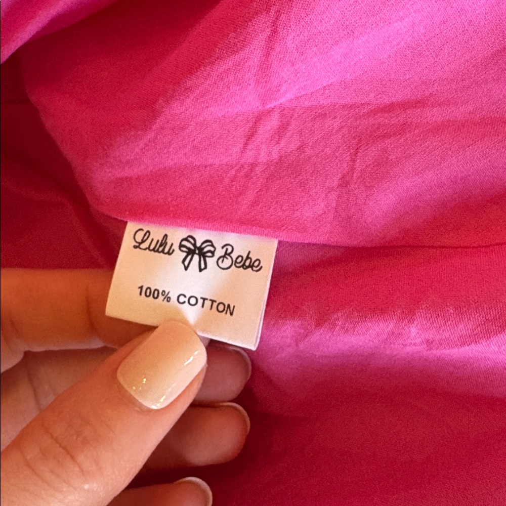 LuLu BeBe Girls Velvet Party Skirt - Pink - Picture 9 of 9